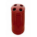 4" Tall Red Ceramic Soap Dispenser